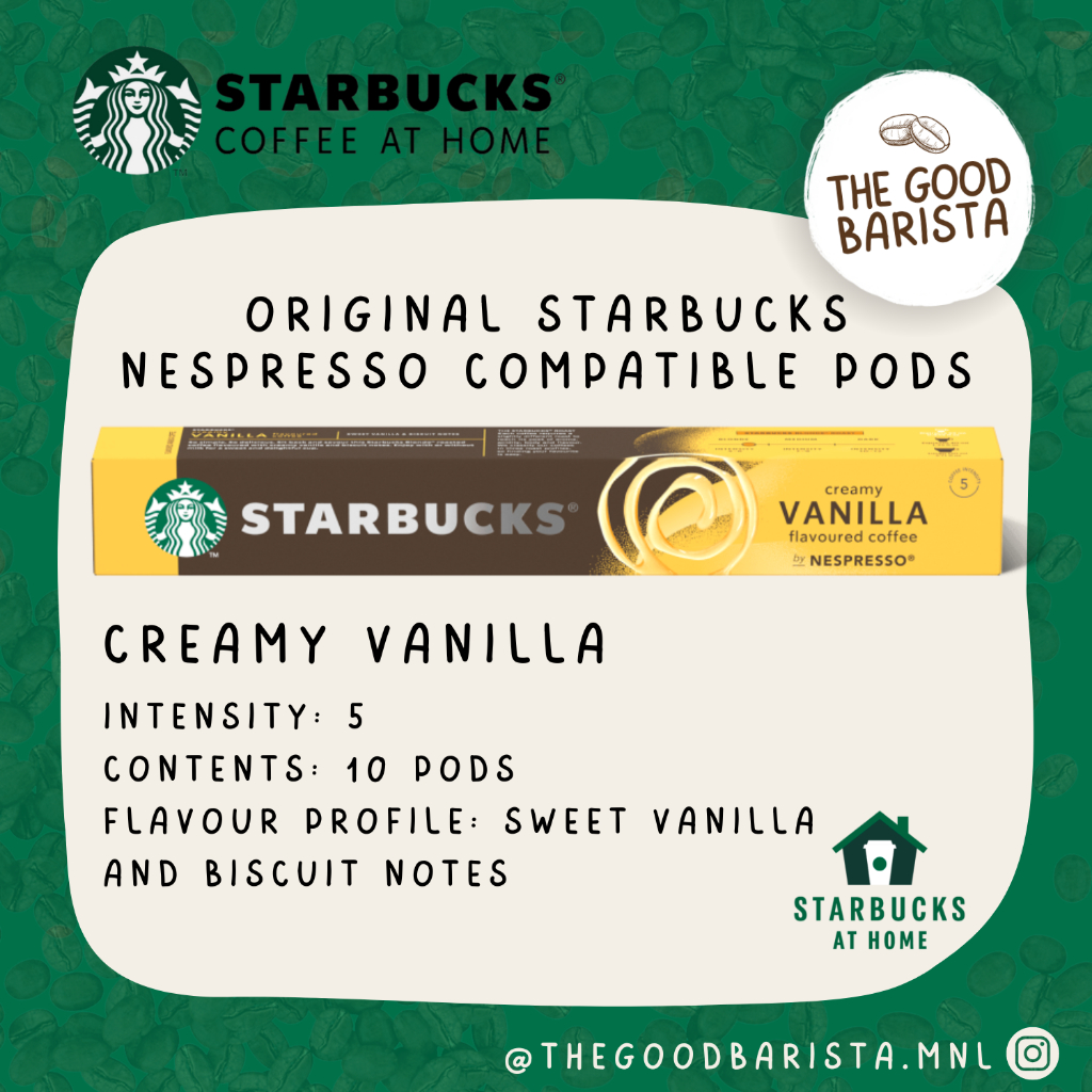 Starbucks Nespresso Pods and Capsules CREAMY VANILLA (NEW) Shopee