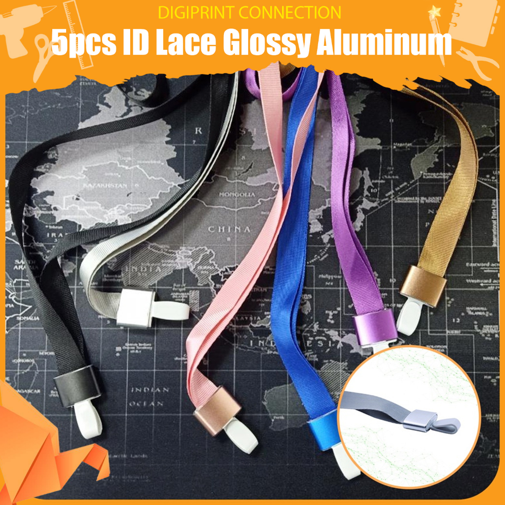 5pcs ID Lace Glossy Aluminum 1.5cm - ID Lace with aluminum casing plastic  hook