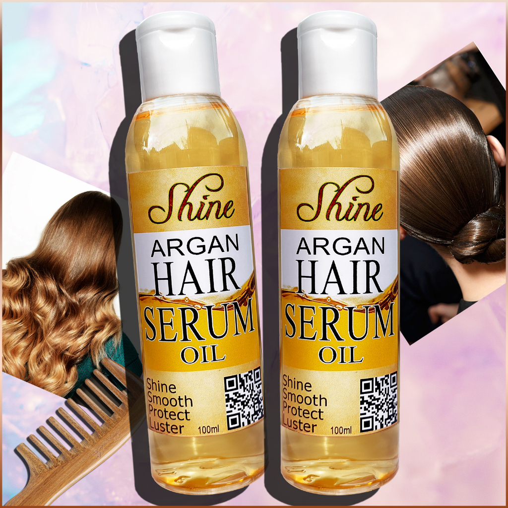 Buy1 Get1 Argan Hair Serum Oil Organic Treatment Shine Repair 200ml