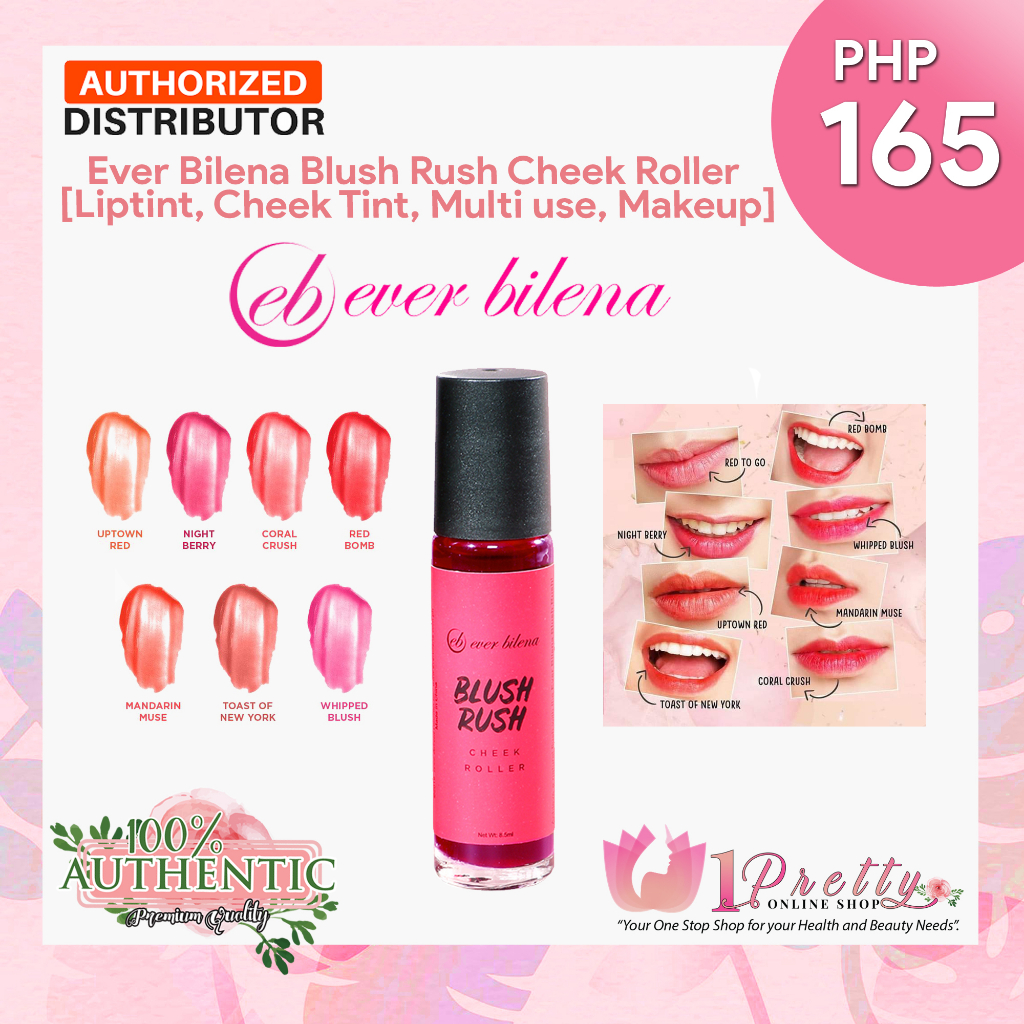 1Pretty Ever Bilena Blush Rush Cheek Roller [Liptint, Cheek Tint, Multi