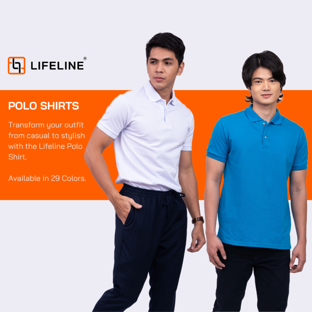 Lifeline Polo Shirt (White | Blue Ice | Aqua Blue | Royal Blue | Navy ...