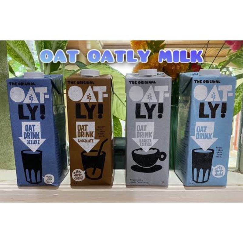 (COD) OATLY * ORIGINAL * CHOCOLATE * DELUXE * OAT DRINK 1L Shopee