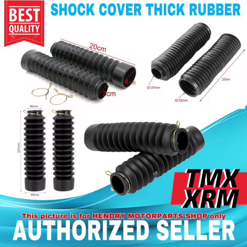 2pcs Universal Shock Cover Absorber Rubber Dust Proof Sleeve Black For ...