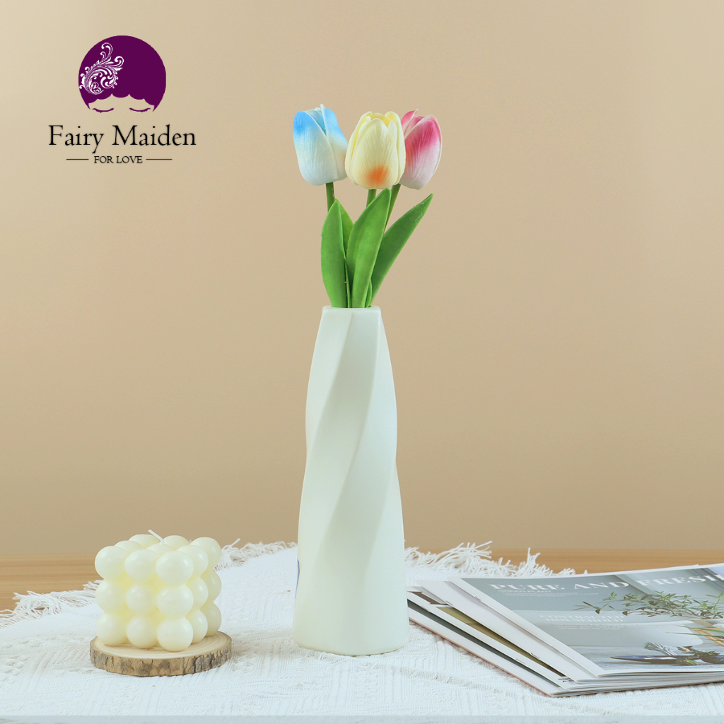 Decoration Artificial Flower PE Plastic Vase Nordic Style Flower for