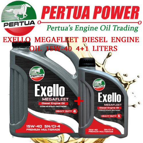EXELLO MEGAFLEET DIESEL ENGINE OIL 15W-40 5 LITERS | Shopee Philippines