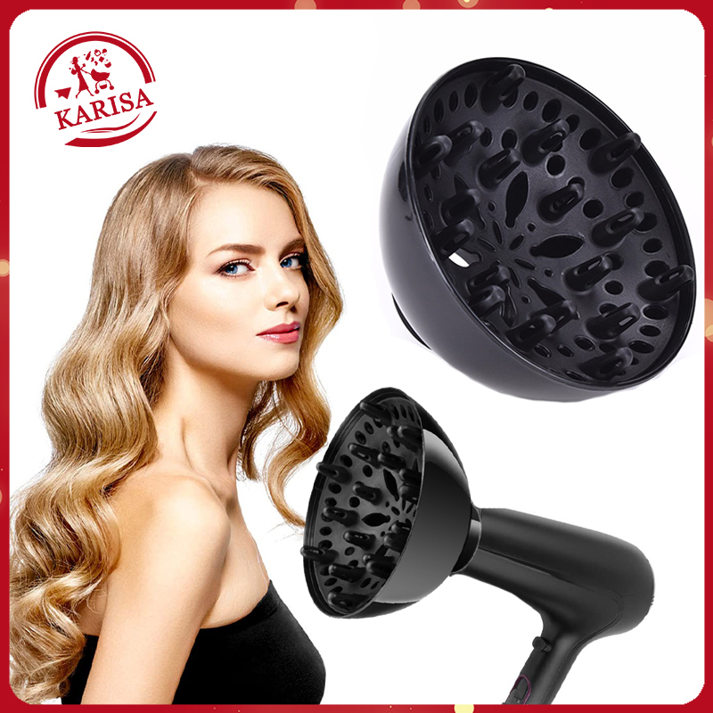 Universal Black Hair Dryer Diffuser Strong Power Quick Drying For Curly ...
