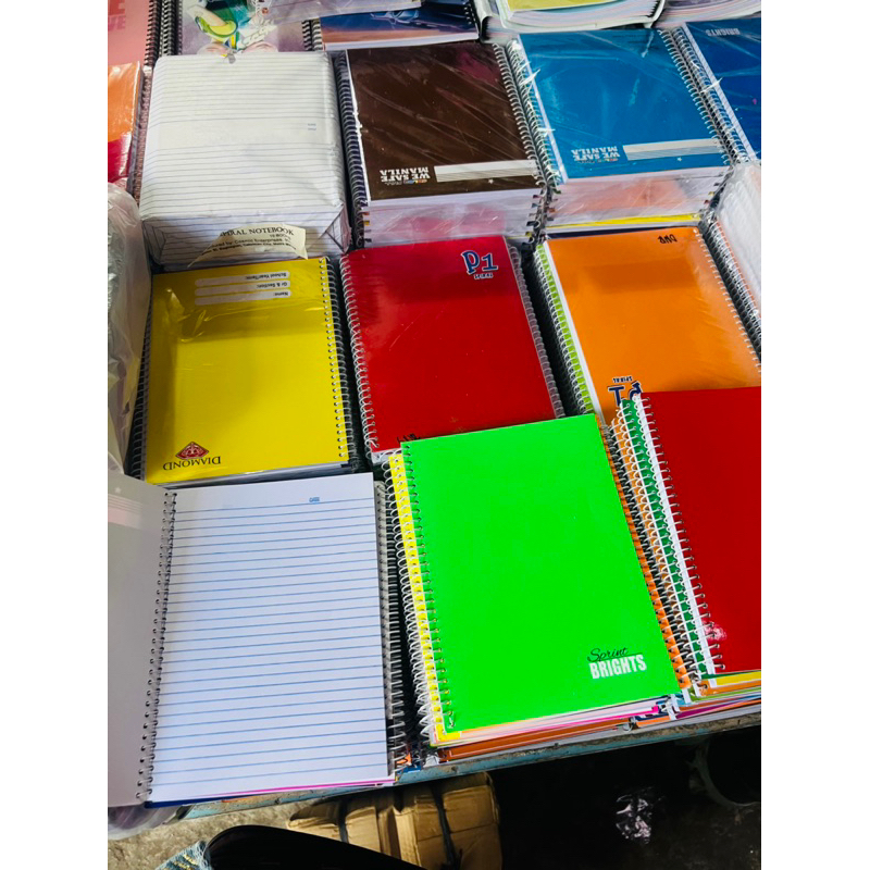 10pcs Spring/Spiral Assorted color Notebook for school 80leaves ...
