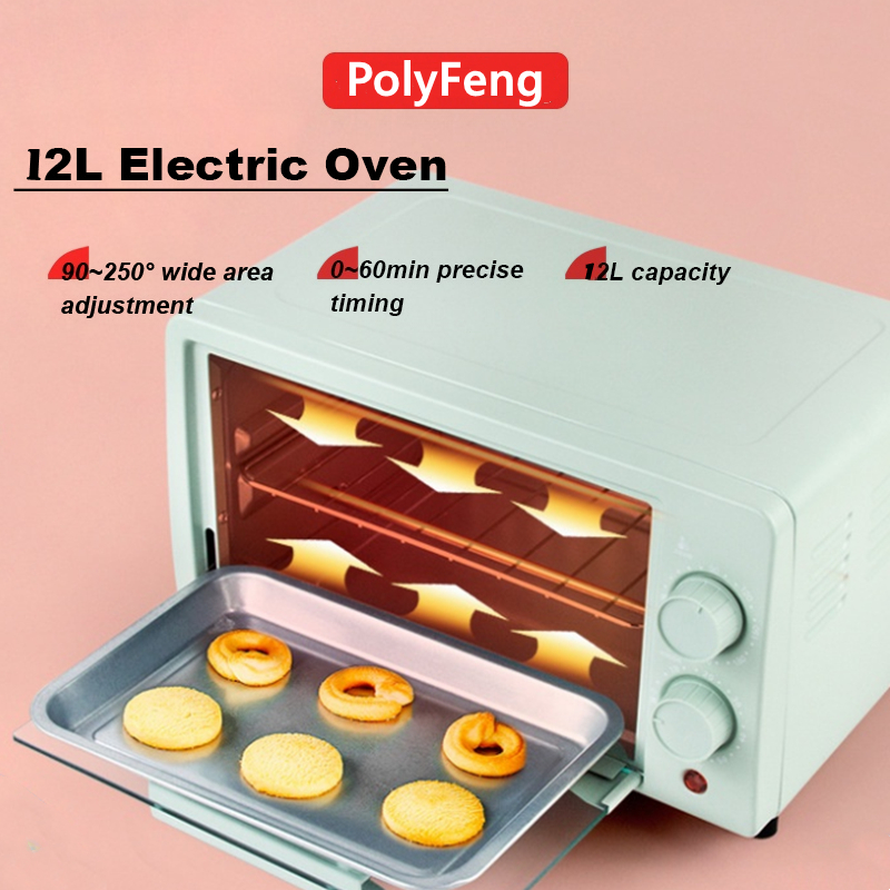POLYFENG 12L Baking Oven Microwave Electric Oven Bread Cake Large