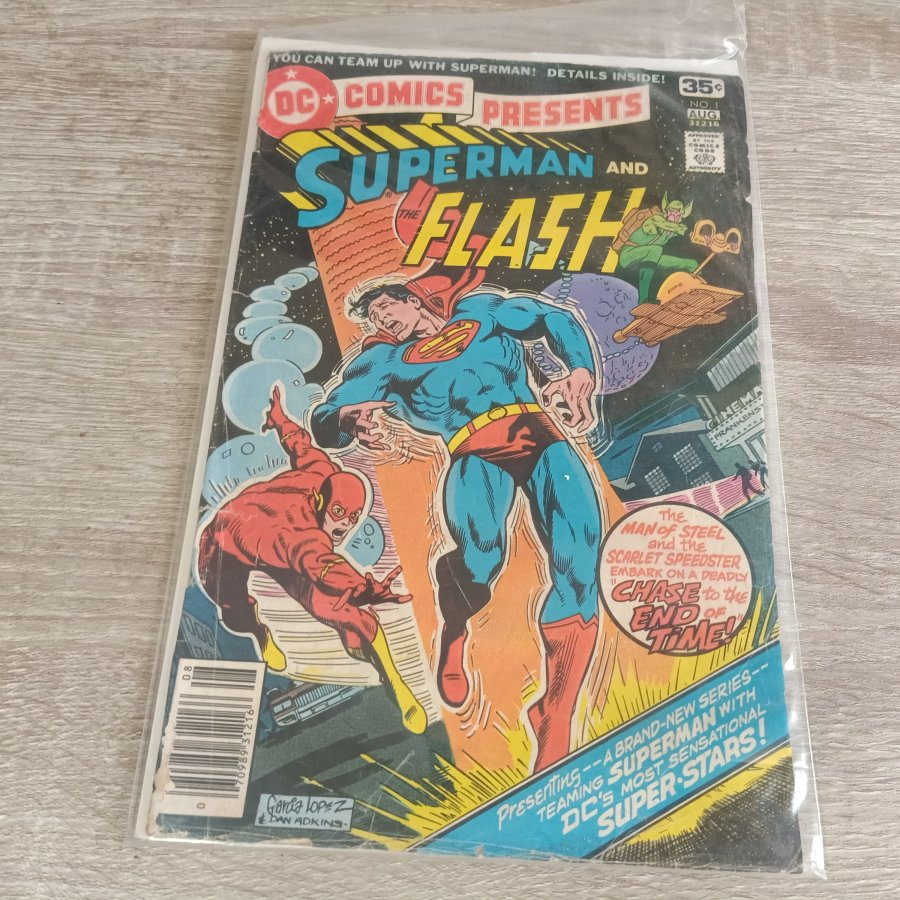 DC Comics Presents #1 Superman vs Flash (1978 low grade - no back cover ...