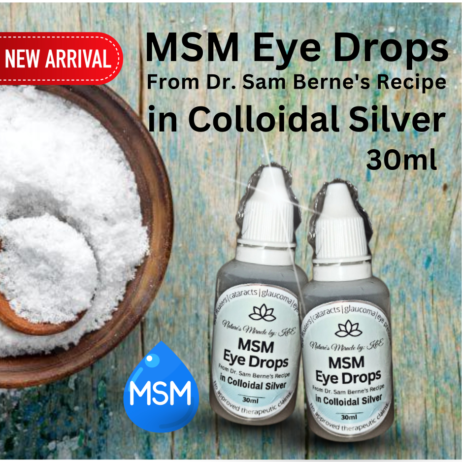 30ml MSM Eye Drop from Dr. Sam Berne’s Recipe (PreservativeFree