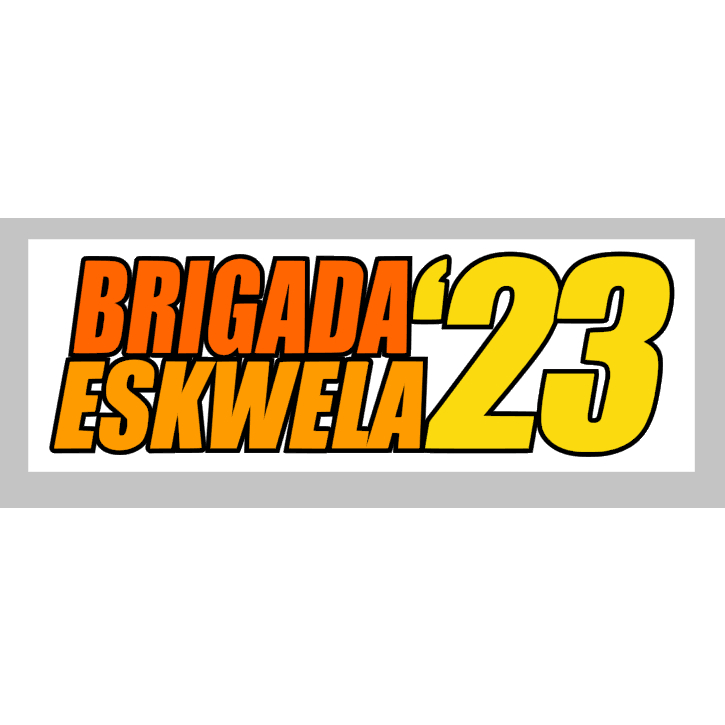 Brigada Eskwela 2023 Vinyl Sticker Outdoor | Shopee Philippines