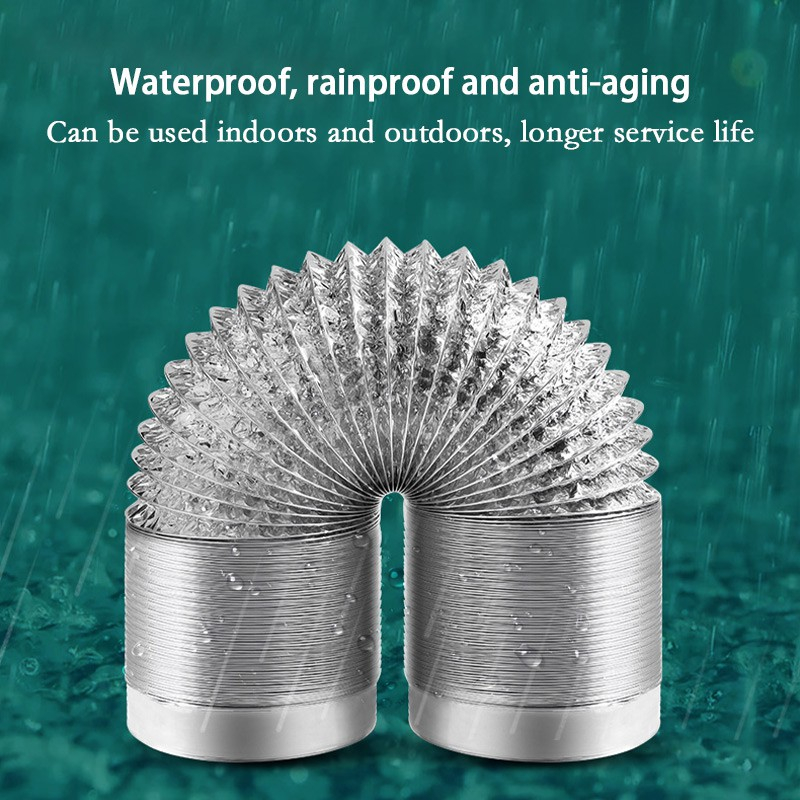 3M 5M Aluminum Foil Retractable Ventilation Duct Insulation Duct Hose