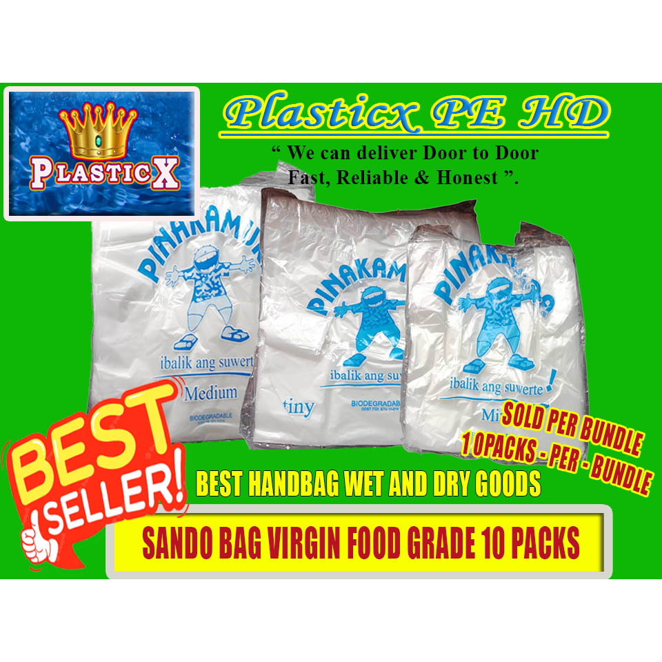 SANDO BAG CLEAR PINAPAKAMURA 10 PACKS PER BUNDLE AT PINAKAMURA PLASTIC