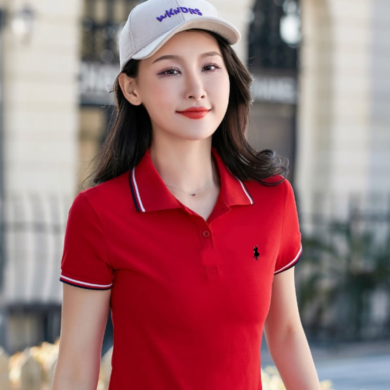 Women s Short Sleeve Polo Shir t Fashion Casual Classic Hanicom Plain Polo Shirt For Women A94 Shopee Philippines