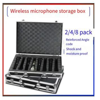 8 PCs Handheld Aluminum Box Wireless Microphone Aluminum Box Reinforced ...