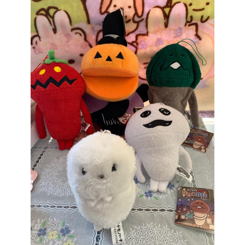 Daiso Halloween Pumpkin Puppet Nameko FuRyu BAKEMON Plush toys Shopee
