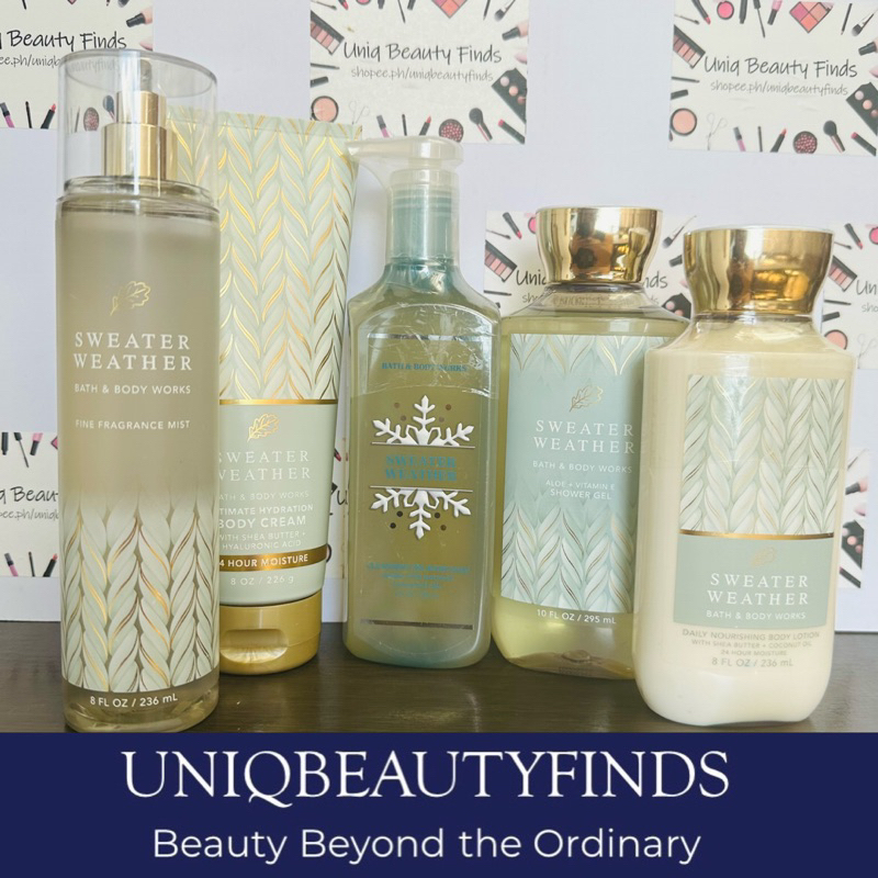 Bath and Body Works Sweater Weather Fragrance Mist Lotion Hand Soap