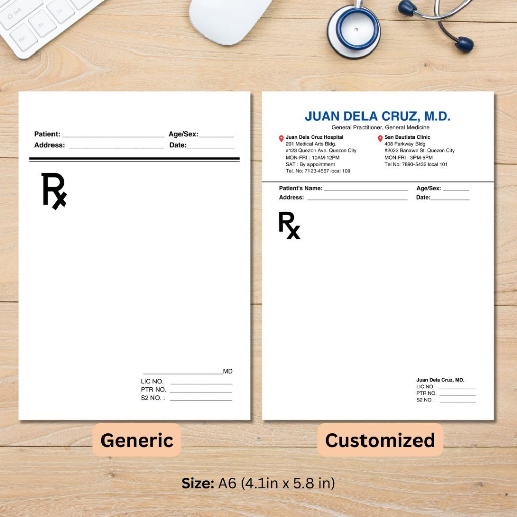 RX Pads , Generic or Customized Pads | A5 size | Shopee Philippines