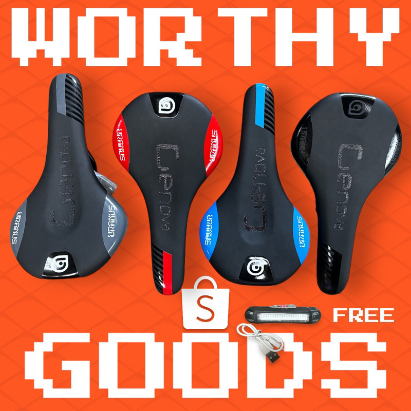 GENOVA URANUS SADDLE WITH FREE REAR LIGHT Shopee Philippines