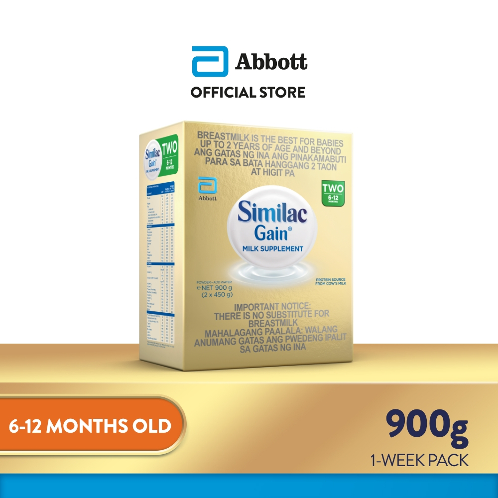 Similac gain 6 to best sale 12 months