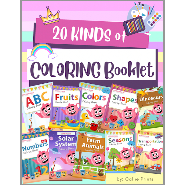 COLORING BOOKLET FOR KIDS AND TODDLERS| HIGH QUALITY PRINT | Shopee ...
