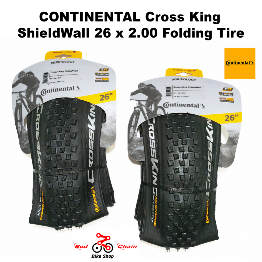Continental Cross King 27,5 X 2,3 Reifen – PureGrip ShieldWall, Faltreifen, Schwarz