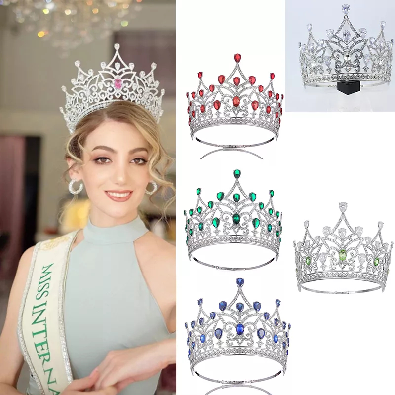JP101 Classic elegant pageant alloy Cubic Zirconia stone Princess party