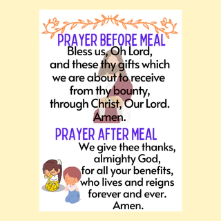Shop prayer before and after meal for Sale on Shopee Philippines