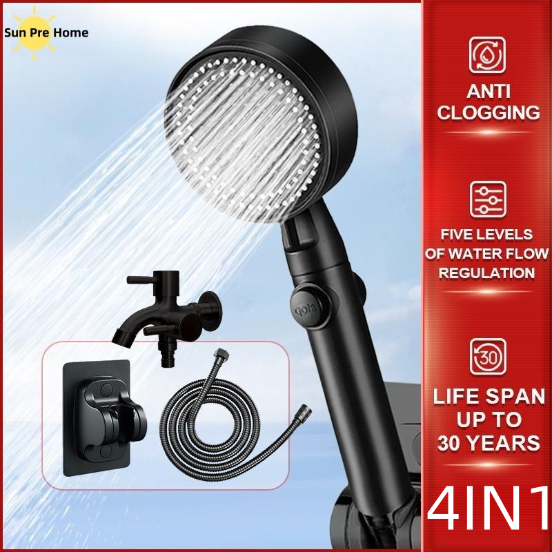 4 IN 1 Shower Head Set With Faucet Portable Bathroom Shower Set ...