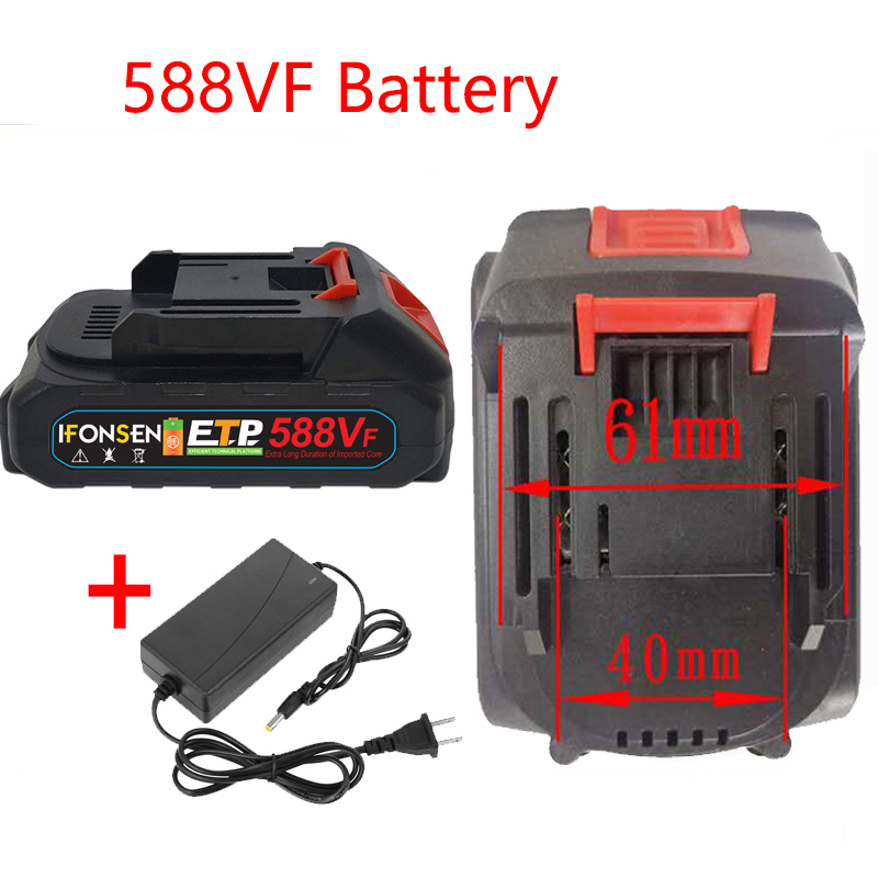 【READY STOCK】588VF/1688VF High Power Battery Apply For Electric Wrench ...
