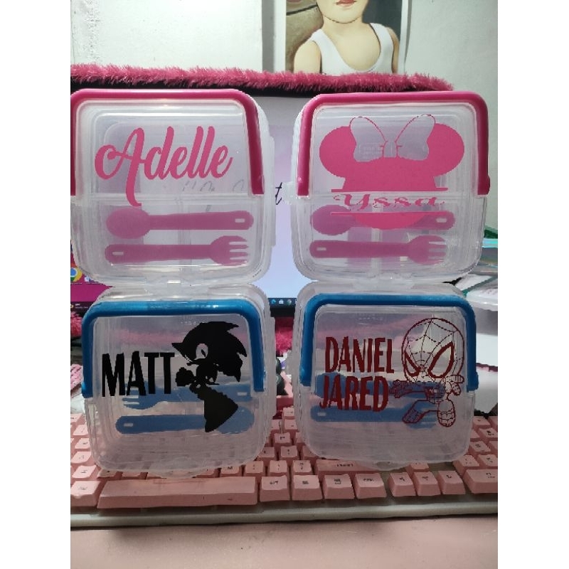 personalized bento box / lunch box / baunan | Shopee Philippines