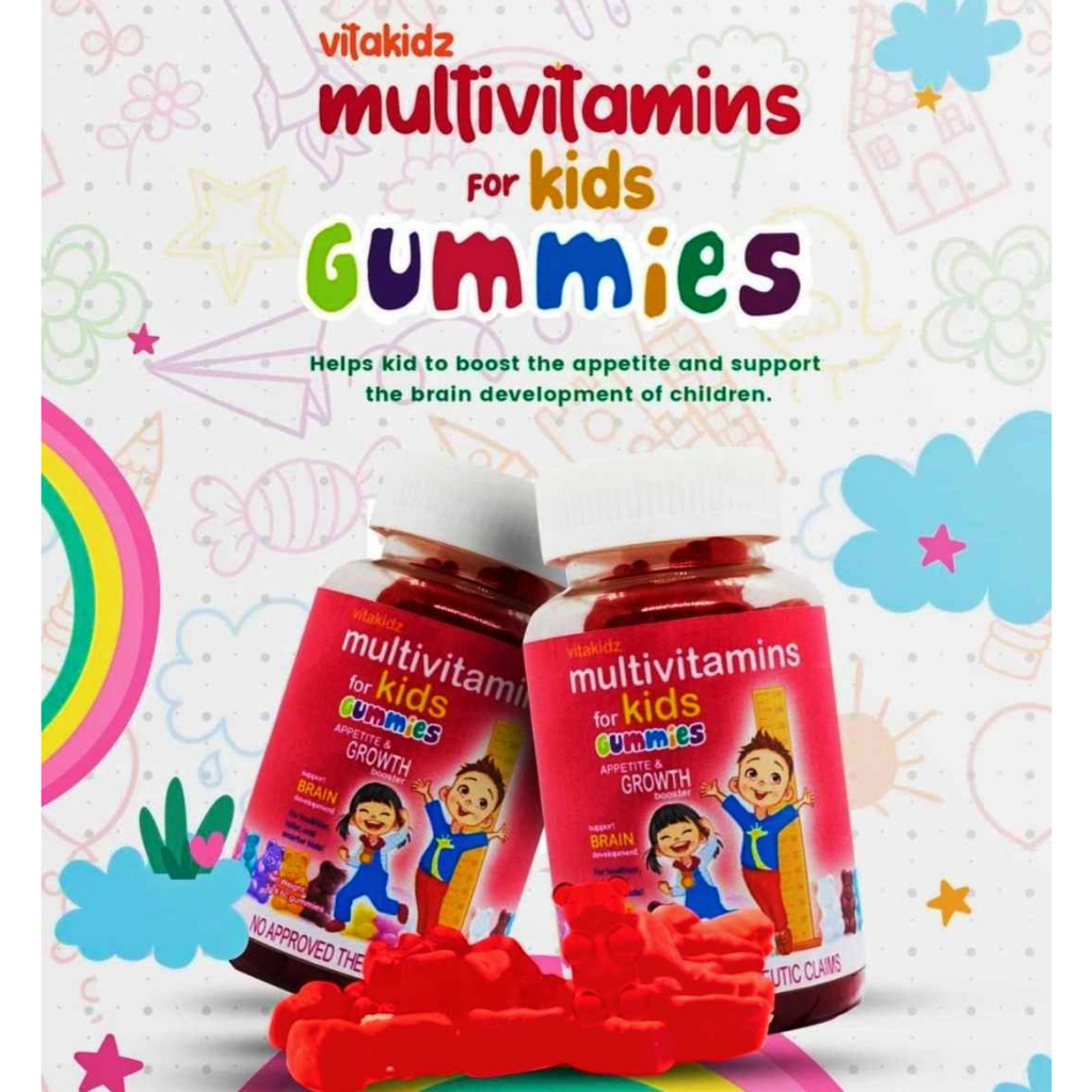 Multivitamins and Minerals for Kids Gummies Vitakidz Original UNO