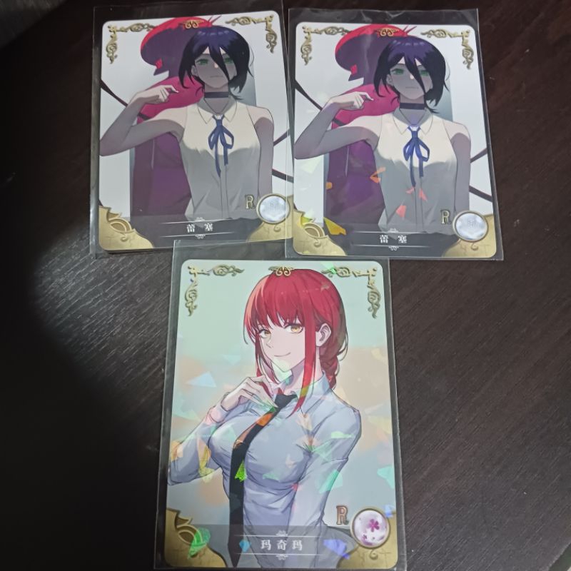 Chainsaw Man Cards Makima And Reze Shopee Philippines