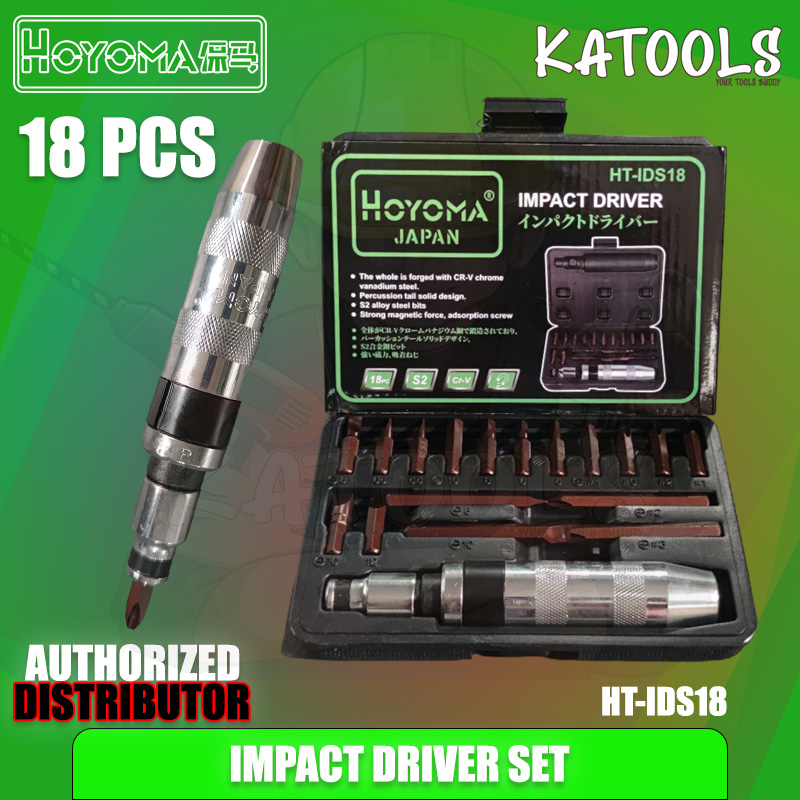 Hoyoma Japan 18pcs Impact Driver and Bits Screw Driver, Screwdriver Bit