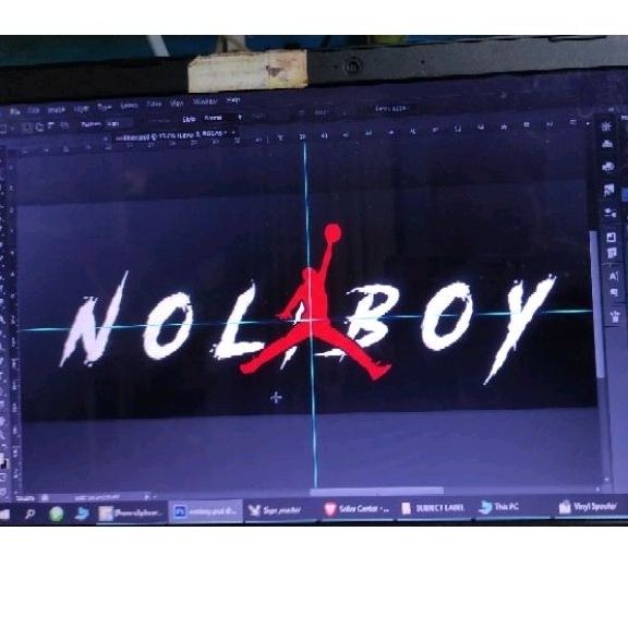 JORDAN LOGO WITH CUSTOMIZED NAME For Motor Visor Cutout Sticker