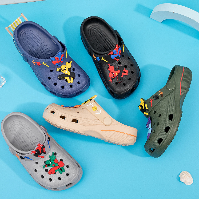 Crocs Classic for Kids Cute Design Sandals spider Multi-Colorway Unisex ...