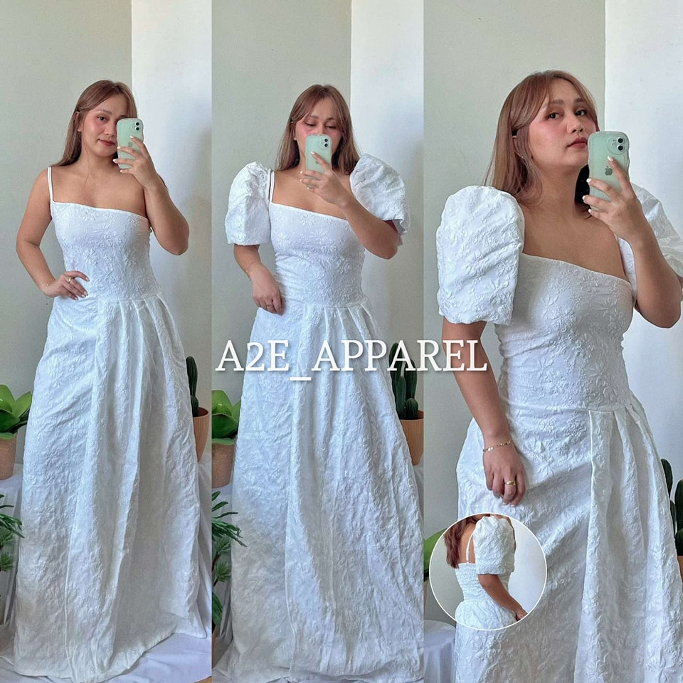 A2E | Amor Filipiniana Dress | Modern Filipiniana Maxi Dress with ...