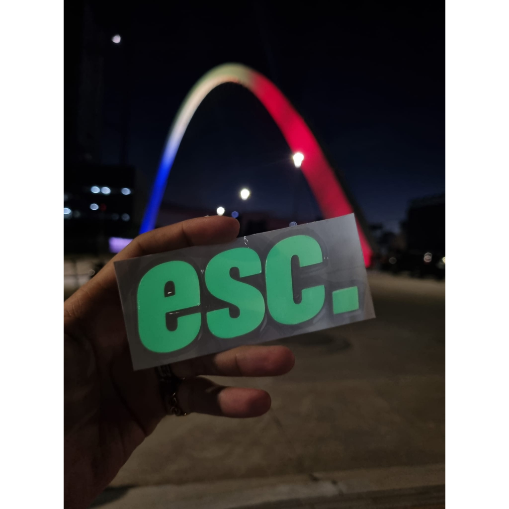 Official ESC Sticker - GLOW IN THE DARK 1PC | Shopee Philippines