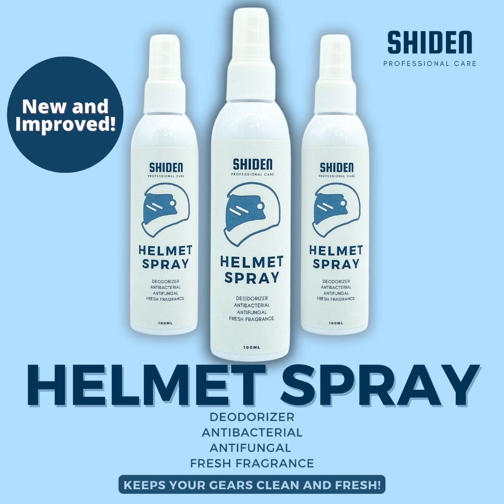 HELMET SPRAY Disinfectant Antibacterial Deodorizer Refreshener