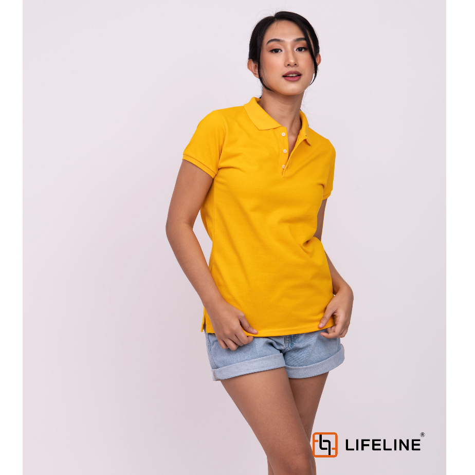 Lifeline Women s Polo Shirt Mocca Choco Brown Moss Green Khaki Gold Yellow Emerald Shopee Philippines