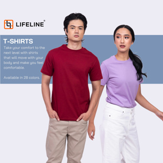 Lifeline Roundneck T-Shirt (Berry Red | Baby Pink | Lavender | Lilac ...