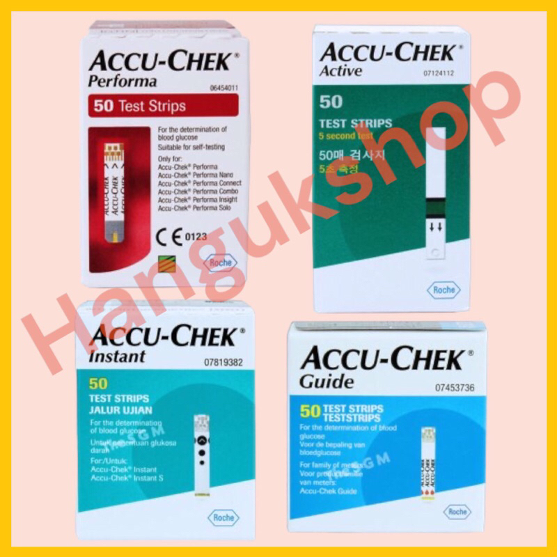 Accu Chek Test Strip Instant/Active/Performa/Guide (50's)Accu Chek