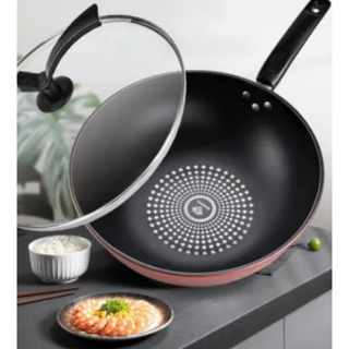 3D Diamond Coating Nonstick Wok Frying Pan 13/32cm Made in Korea