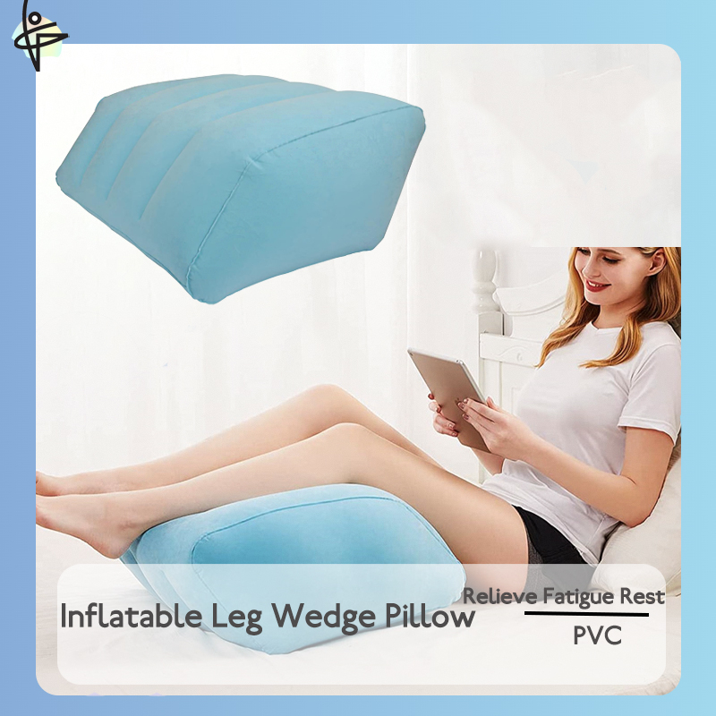 1pc Inflatable Leg Rest Pillow Wedge, Leg Support Pillow, Leg Wedge Pillow