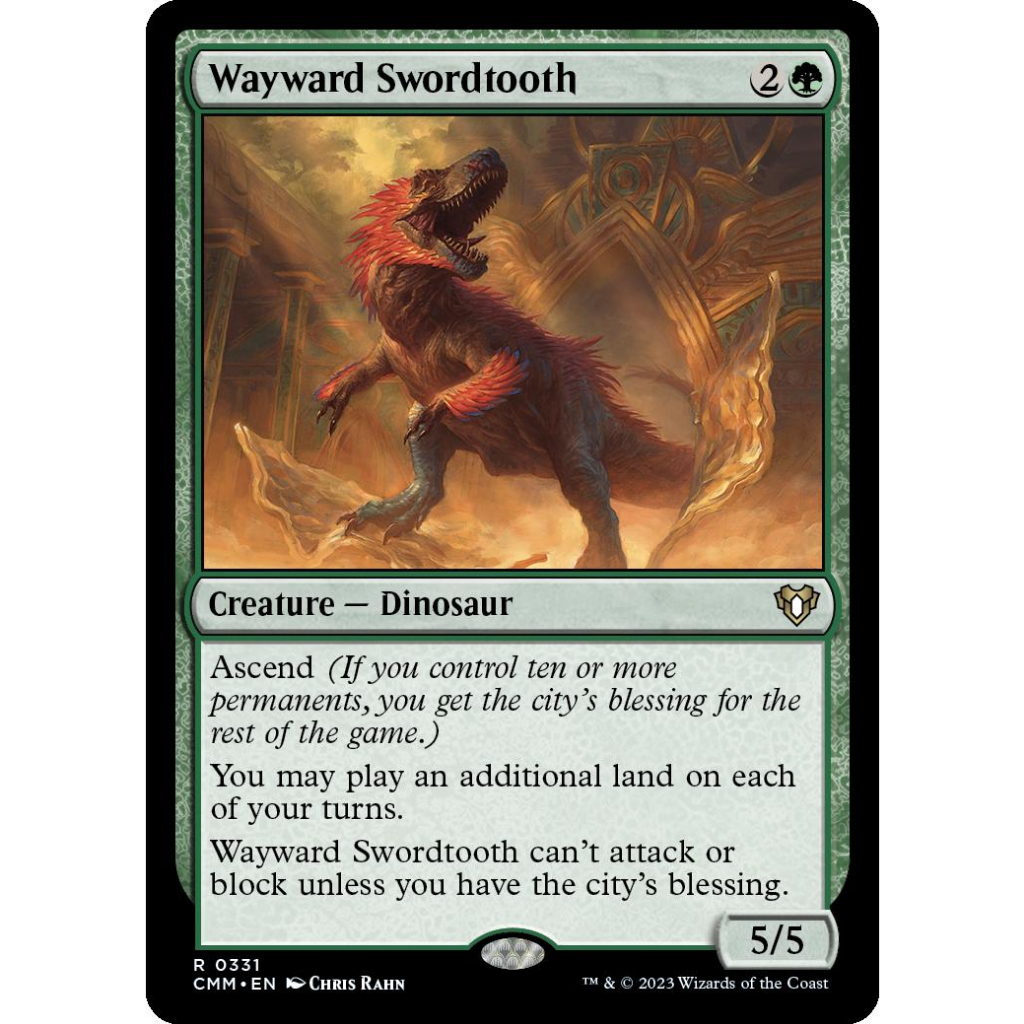 MTG Card: Wayward Swordtooth - Commander Masters | Shopee Philippines