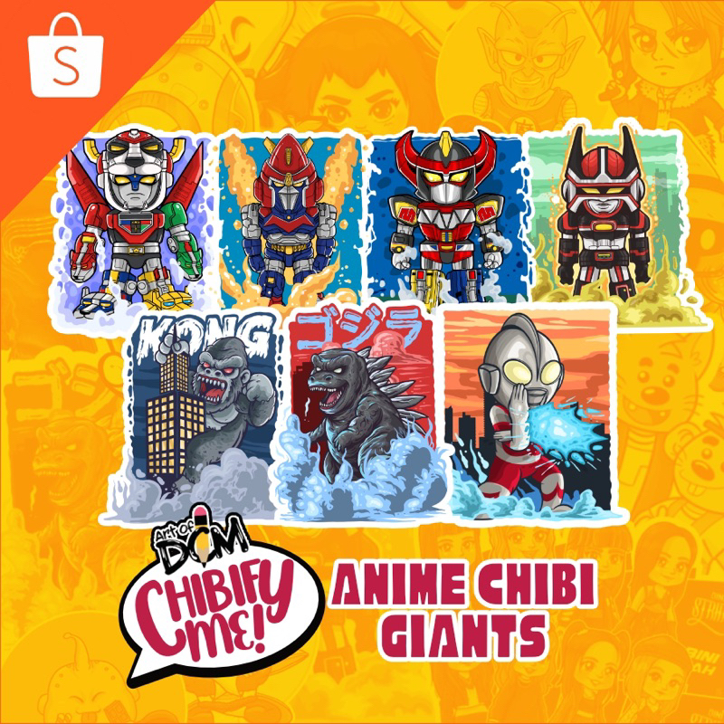ANIME CHIBI SERIES FAN ART 1 (GIANTS) | Shopee Philippines