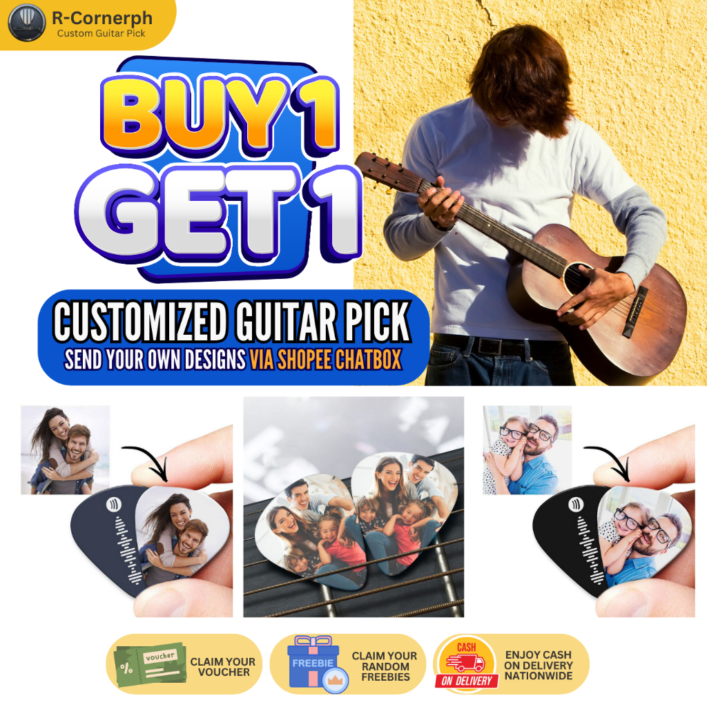 Customized Guitar Pick & Tin Can (Guitar Pick Organizer) Send your own