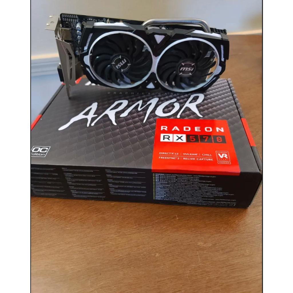 MSI AMD Radeon RX 570 ARMOR 8G OC GDDR5 Graphics Card | Shopee