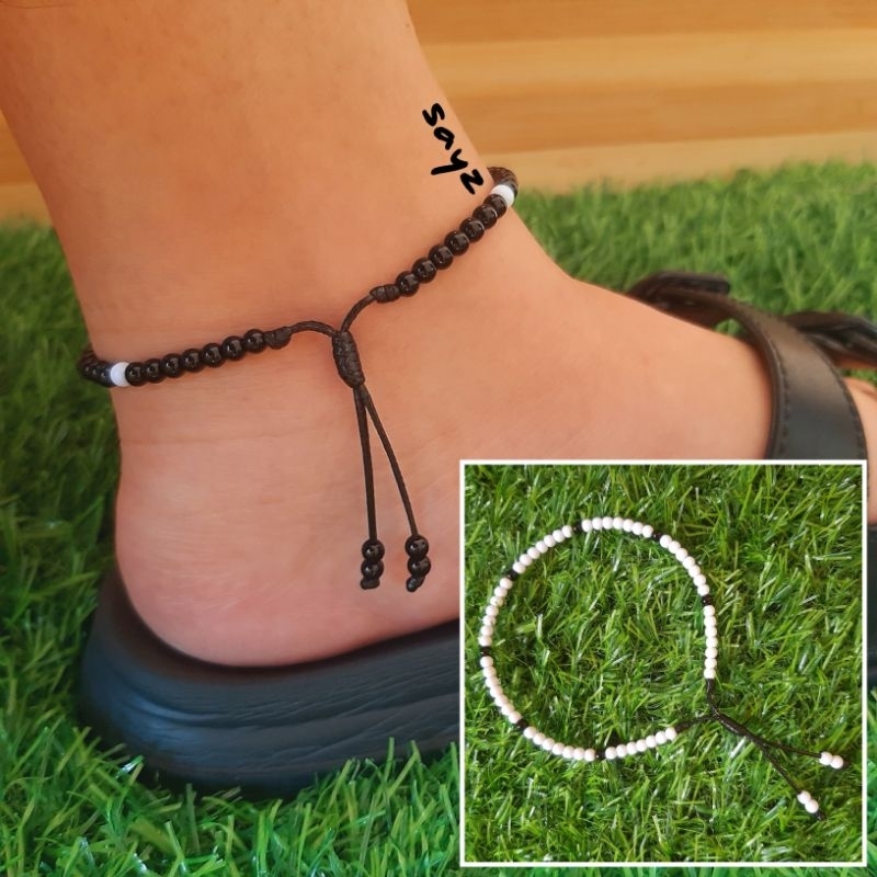Beaded Anklet Adjustable Anklet for Men And Women Shopee Philippines