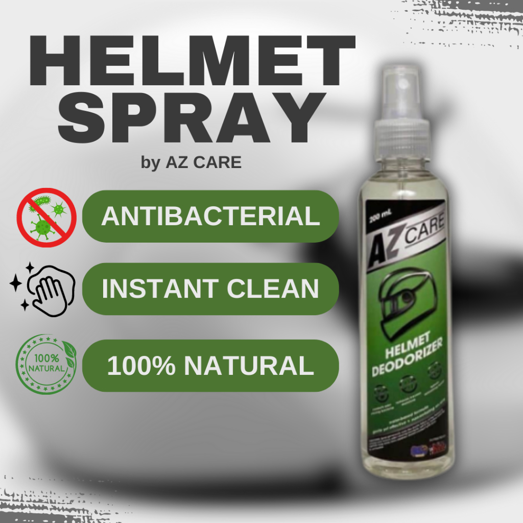 HELMET DEODORIZER SPRAY 200ML BY AZ CARE Shopee Philippines